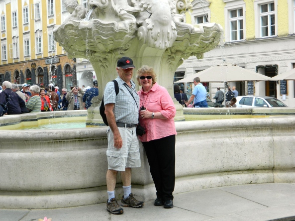 Don And Lynore At Cathedral Square In Passau